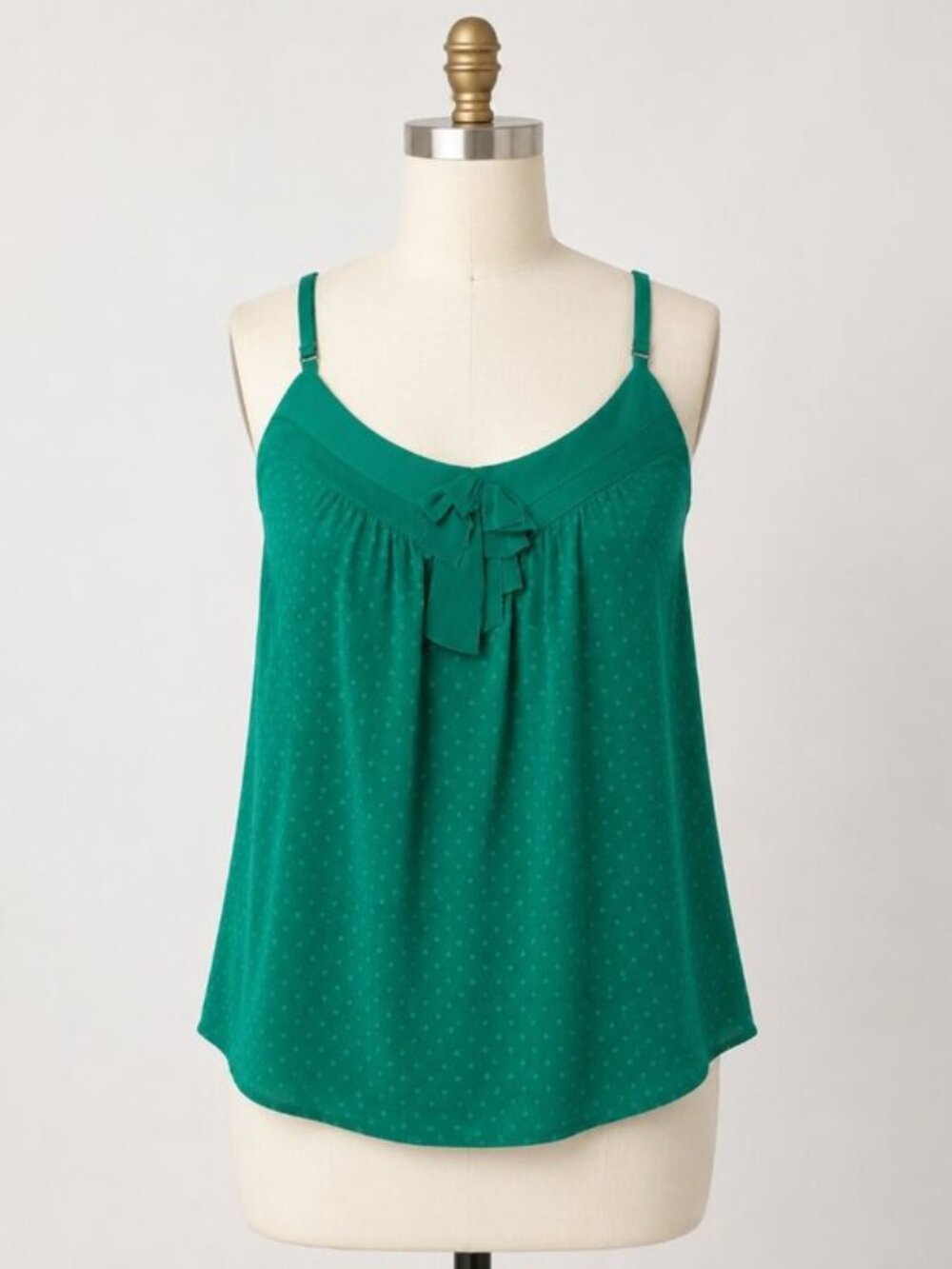 Rebecca Taylor Emerald Green Camisole Tank Top Size 8